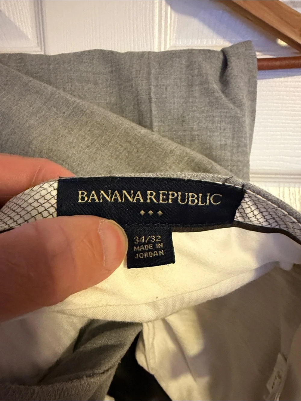 Banana Republic Men's Gray Dress Pants CLASSIC (vintage) fit 34x32